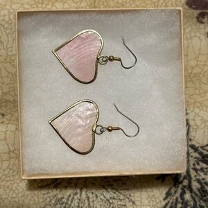 Handmade Heart Stain Glass earrings